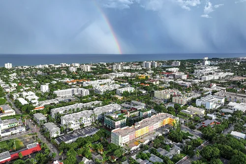 Delray Beach, Florida aerial view